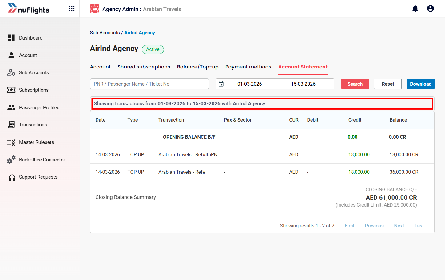 Account Statement