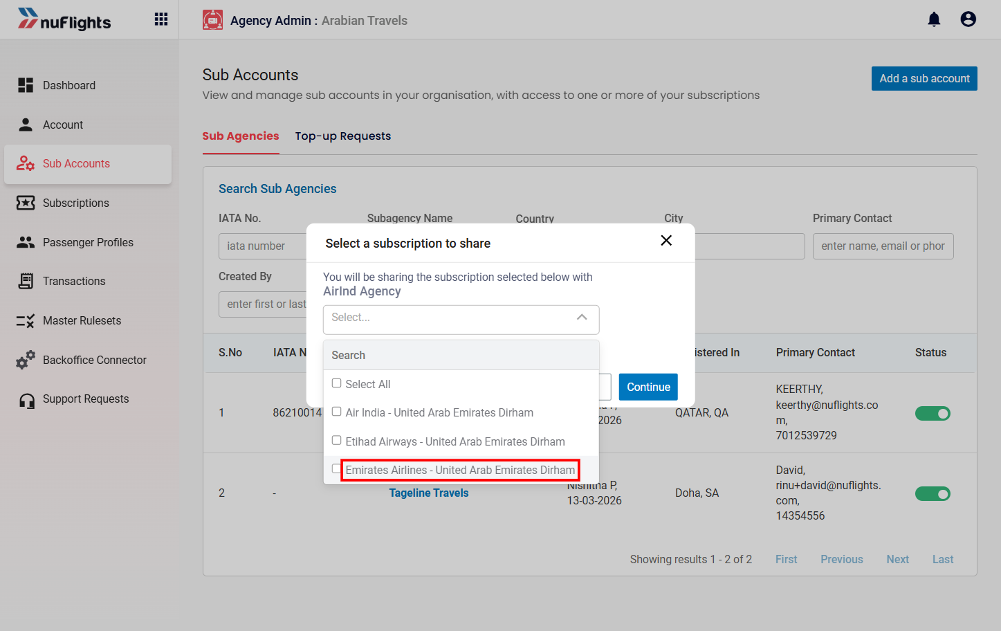Select Subscriptions