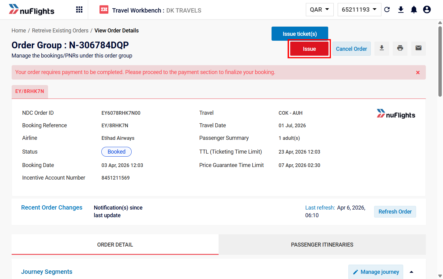 Order View