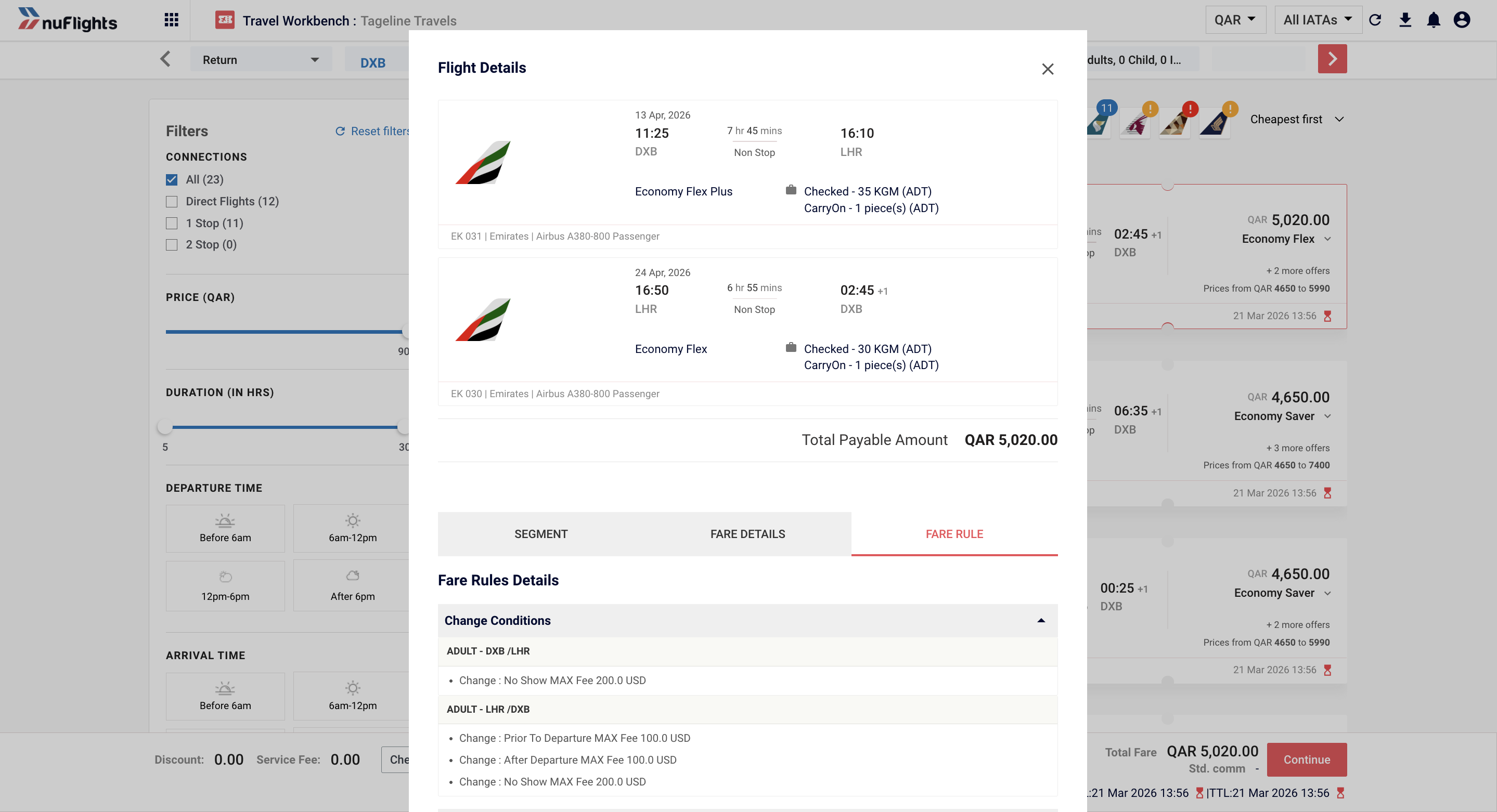 Fare rules